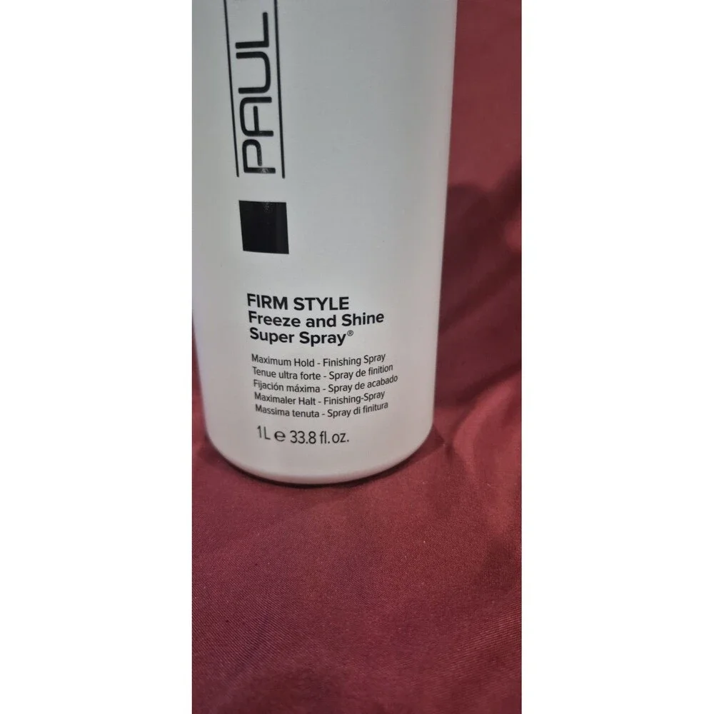 New Paul Mitchell Firm Style Freeze and Shine Spray - 33.8oz 1 Liter Medium Hold